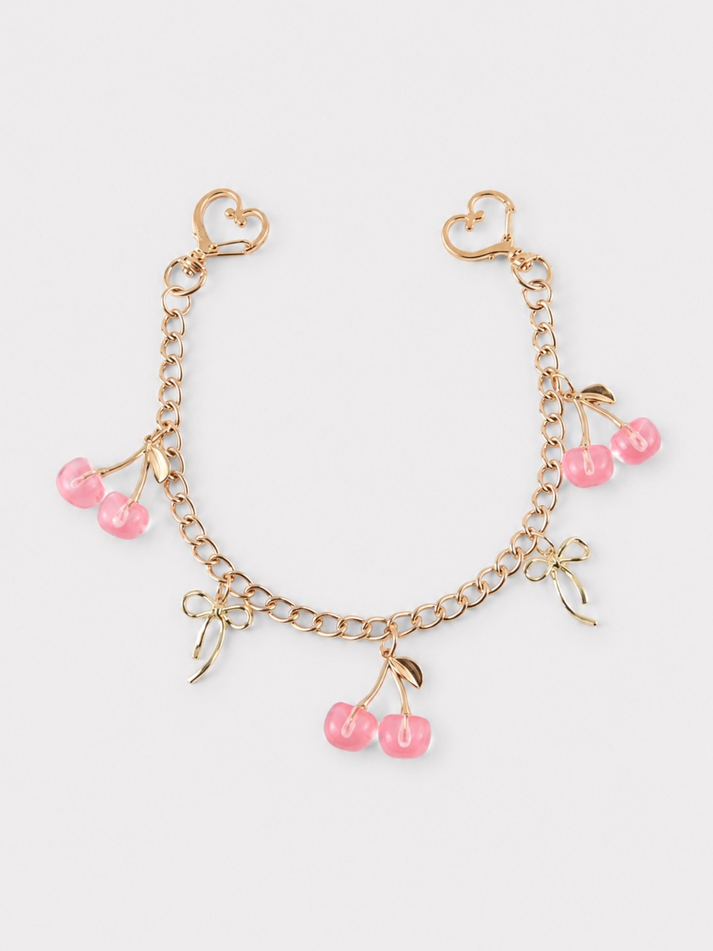 Pink Cherry Bag Charm
